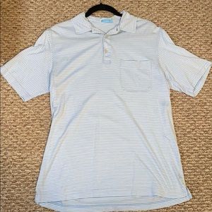 Oversized striped polo shirt